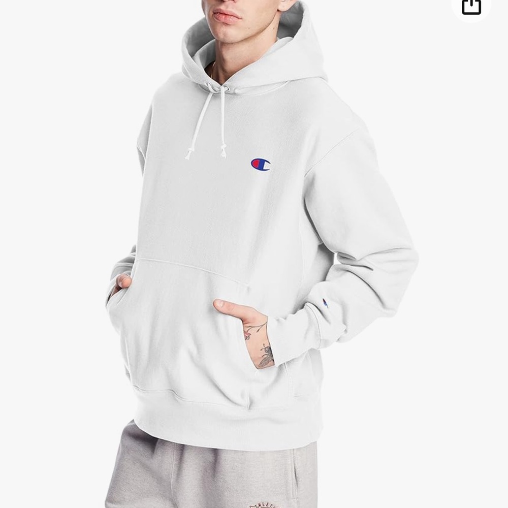 White champion hoodie